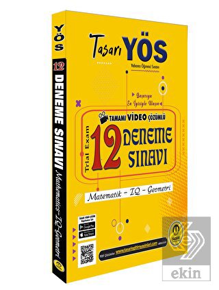 Tasarı Yös 12 Video Çözümlü Deneme Sınavı