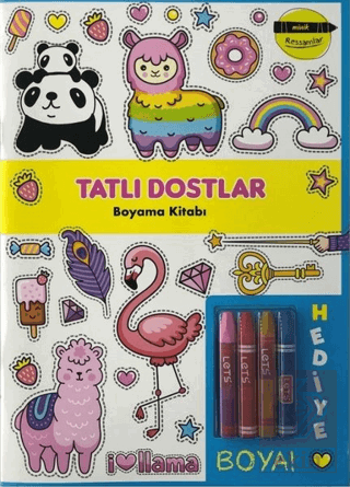 Tatlı Dostlar Boyama Kitabı - Minik Ressamlar