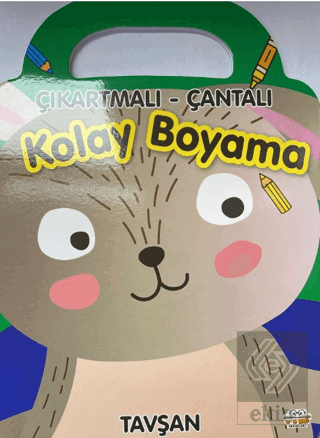 Tavşan - Çıkartmalı - Çantalı Kolay Boyama