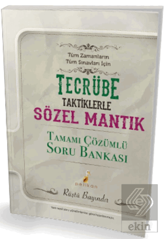 Tecrübe Taktiklerle Sözel Mantık Tamamı Çözümlü So