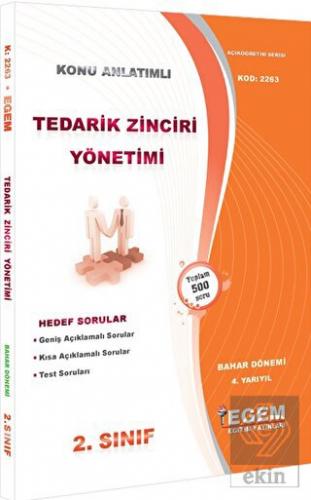 Tedarik Zinciri Yönetimi (Bahar Dönemi) Konu Anlat
