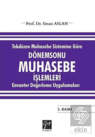 Tekdüzen Muhasebe Sistemine Göre Dönemsonu Muhaseb