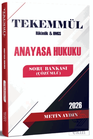 Tekemmül Anayasa Hukuku Soru Bankası
