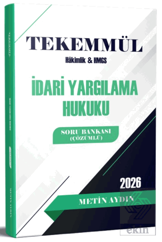 Tekemmül İdari Yargılama Hukuku Soru Bankası