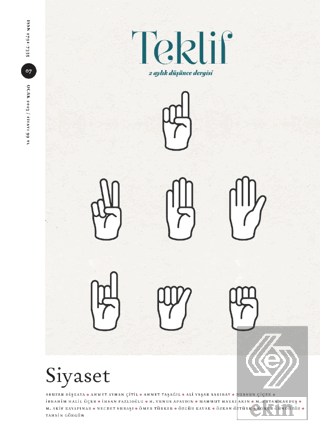 Teklif 2 Aylık Düşünce Dergisi Sayı: 7 Ocak 2023