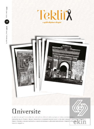 Teklif 2 Aylık Düşünce Dergisi Sayı: 8 Mart 2023