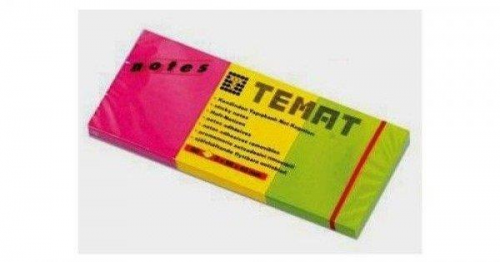 TEMAT 3X50X40 MM NOT KAĞIDI 80 Yaprak 3 Renk