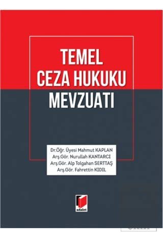 Temel Ceza Hukuku Mevzuatı