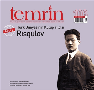 Temrin Düşünce ve Edebiyat Dergisi Sayı: 106 Ağustos 2020