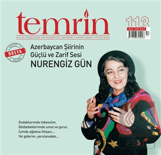 Temrin Düşünce ve Edebiyat Dergisi Sayı: 113 Mart 2021
