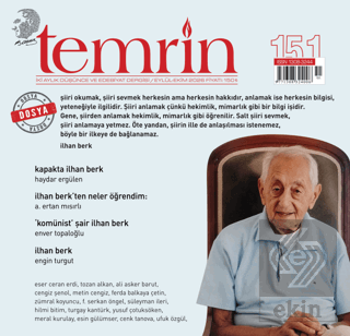 Temrin Düşünce ve Edebiyat Dergisi Sayı: 151 Eylül - Ekim 2026 Kolekti
