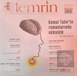 Temrin Düşünce ve Edebiyat Dergisi Sayı: 50 Haziran 2012