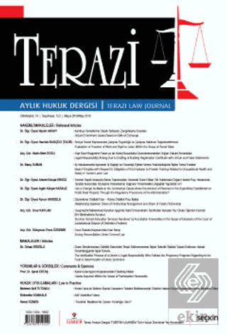 Terazi Aylık Hukuk Dergisi Sayı: 153 Mayıs 2019