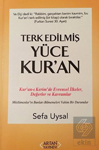 Terk Edilmiş Yüce Kur\'an