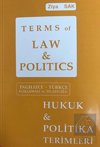 Terms of Law and Politics - Hukuk ve Politika Teri