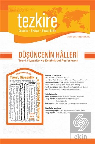 Tezkire Dergisi Sayı : 59 Ocak-Şubat-Mart 2017