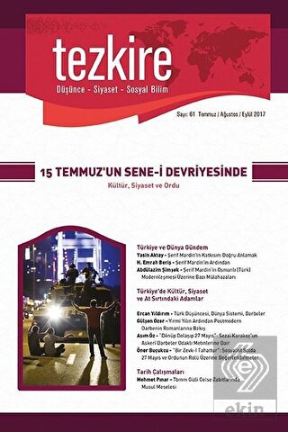 Tezkire Dergisi Sayı : 61 Temmuz - Ağustos - Eylül