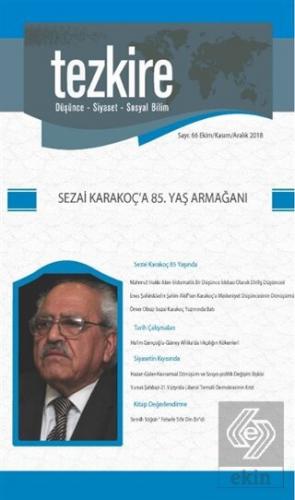 Tezkire Dergisi Sayı: 66 Ekim - Kasım Aralık 2018
