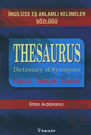 Thesaurus Dictionary Of Synonyms İngilizce Eş Anla