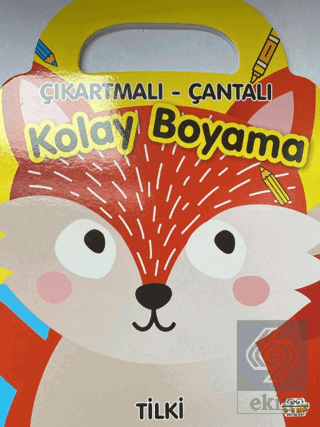Tilki - Çıkartmalı-Çantalı Kolay Boyama