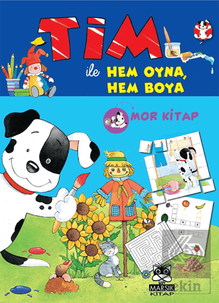 Tim ile Hem Boya Hem Oyna (Mor Kitap)