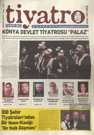 Tiyatro Gazetesi Sayı: 143 - Nisan 2023