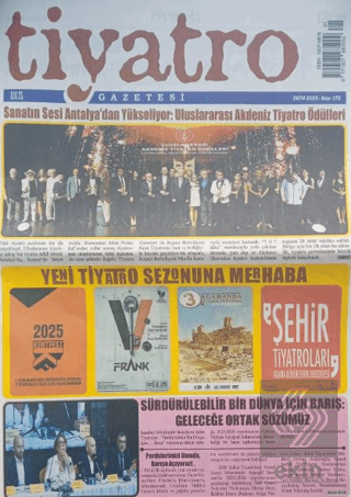 Tiyatro Gazetesi Sayı: 172 Ekim 2025