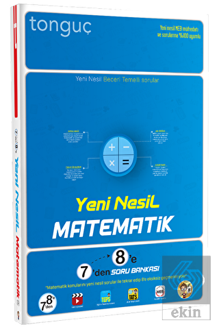 Tonguç 7 den 8 e Matematik Yeni Nesil Soru Bankası Tonguç Yayınları