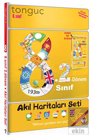 Tonguç 8.Sınıf 2.Dönem Akıl Haritaları Seti