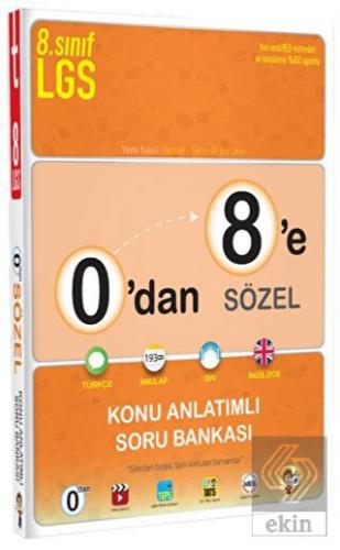 Tonguç 8. Sınıf LGS 0 dan 8 e Sözel Konu Anlatımlı Soru Bankası