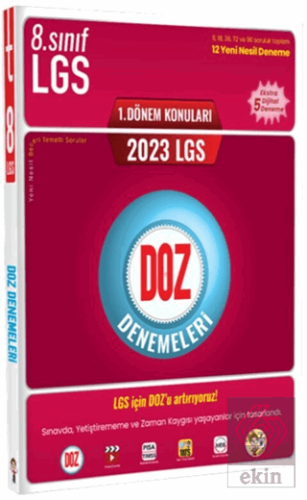 Tonguç Akademi 2023 8. Sınıf LGS 1. Dönem Doz Dene