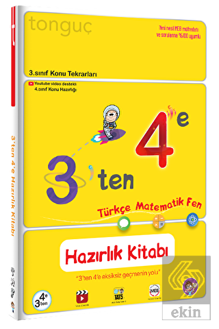 Tonguç Akademi 3 den 4 e Hazırlık Kitabı