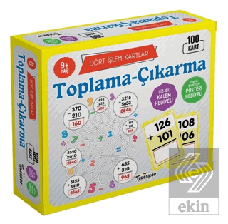 Toplama-Çıkarma / Dört İşlem Kartlar 9+ Yaş