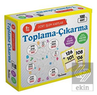 Toplama-Çıkarma / Dört İşlem Kartlar 9+ Yaş