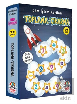 Toplama Çıkarma - Dört İşlem Kartları 7-8 Yaş