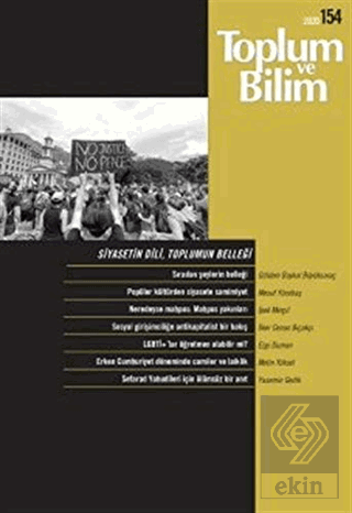 Toplum ve Bilim Dergisi Sayı: 154