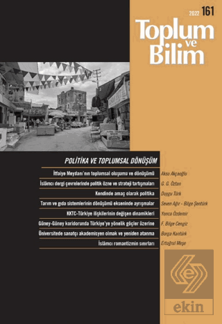 Toplum ve Bilim Dergisi Sayı: 161