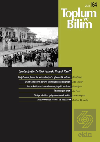 Toplum ve Bilim Dergisi Sayı: 164