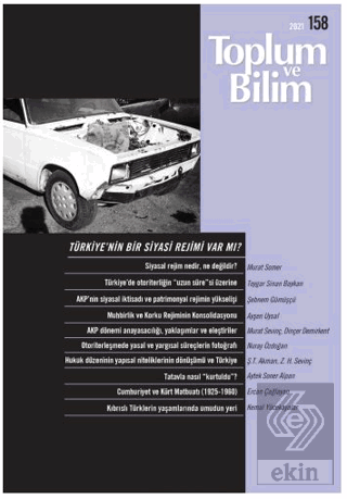 Toplum ve Bilim Sayı: 158