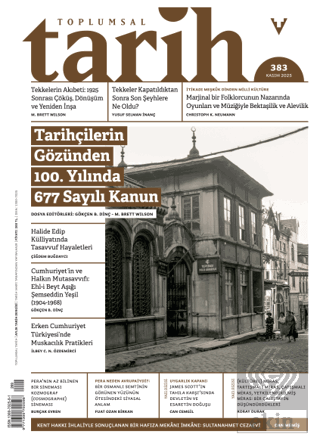 Toplumsal Tarih Dergisi: 383 Kasım 2025