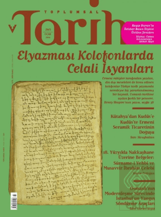 Toplumsal Tarih Dergisi Sayı: 265 Ocak 2016