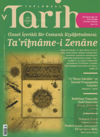 Toplumsal Tarih Dergisi Sayı: 270 Haziran 2016