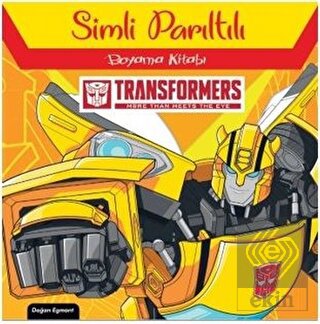 Transformers Simli Parıltılı Boyama Kitabı