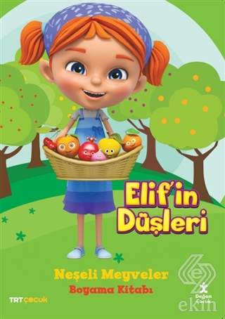 TRT Çocuk Elif'in Düşleri Neşeli Meyveler Boyama K