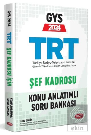 TRT Şef Kadrosu İçin GYS Konu Anlatımlı Soru Banka