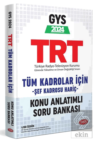 TRT Tüm Alanlar İçin GYS Konu Anlatımlı Soru Banka