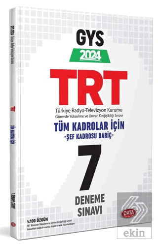 TRT Tüm Kadrolar (Şef Kadrosu Hariç) GYS 7 Deneme