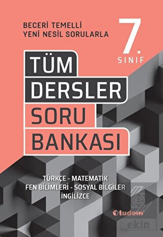 Tudem 7.Sınıf Tüm Dersler Soru Bankası
