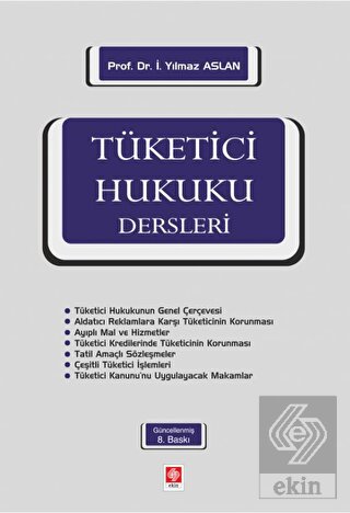 Tüketici Hukuku Dersleri Yılmaz Aslan