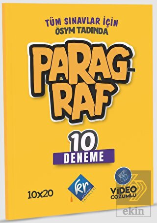 Tüm Sınavlar için Paragraf 10 Deneme Video Çözümlü